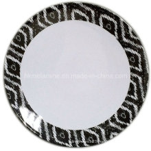 Round Melamine Dessert Plate with Logo (PT7265)